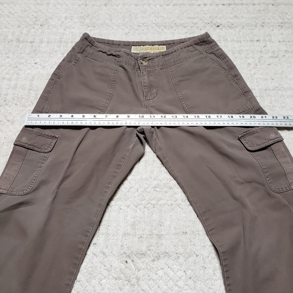 Cabela’s Casuals Women’s 6R Grey Cotton Wide‑Leg Cargo Pants | Outdoor Hiking Ut - Picture 13 of 16